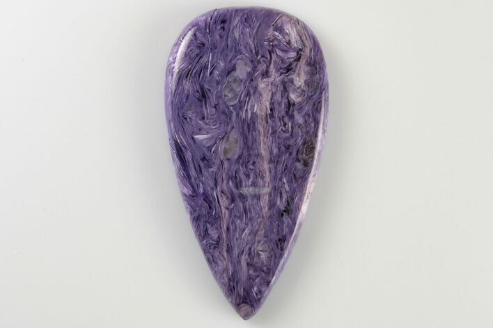 Polished Purple Charoite Teardrop Cabochon #194685